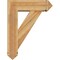 Ekena Millwork Traditional Arts and Crafts Rough Sawn Bracket w/ Offset Brace, Western Red Cedar, 8"W x 26"D x 34"H BKT0806X26X34TRA03RWR - alternate 2
